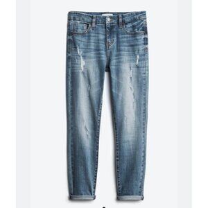 Studio Blue Kenova Skinny Distressed Rolled Jeans Medium Wash Blue Size 32